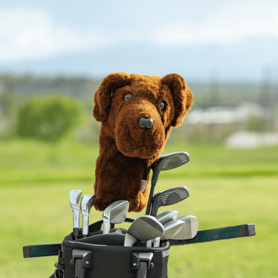 Chocolate Lab Golf Headcover - Daphne's Headcovers Chocolate Lab Golf Headcover - Daphne's Headcovers